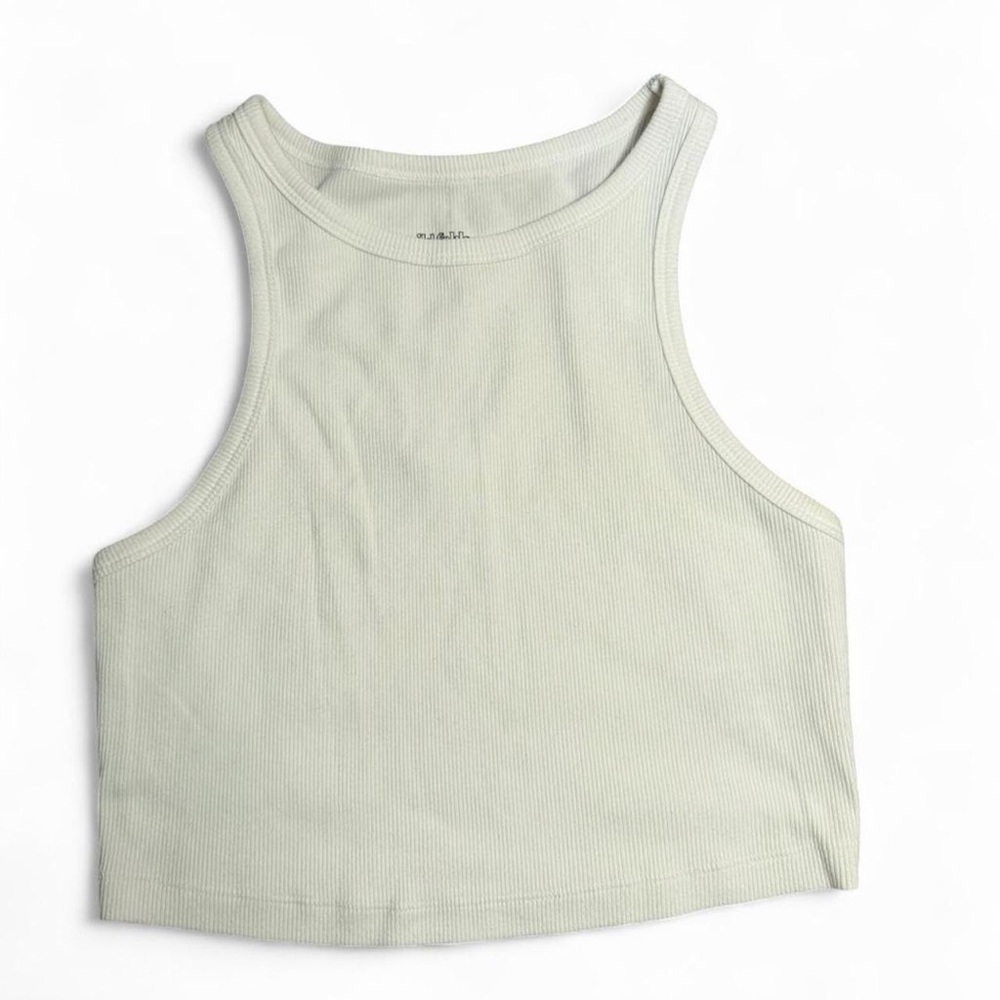 Wild Fable Ribbed White Tank